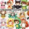 cute-animal-costume-sublimation-clipart