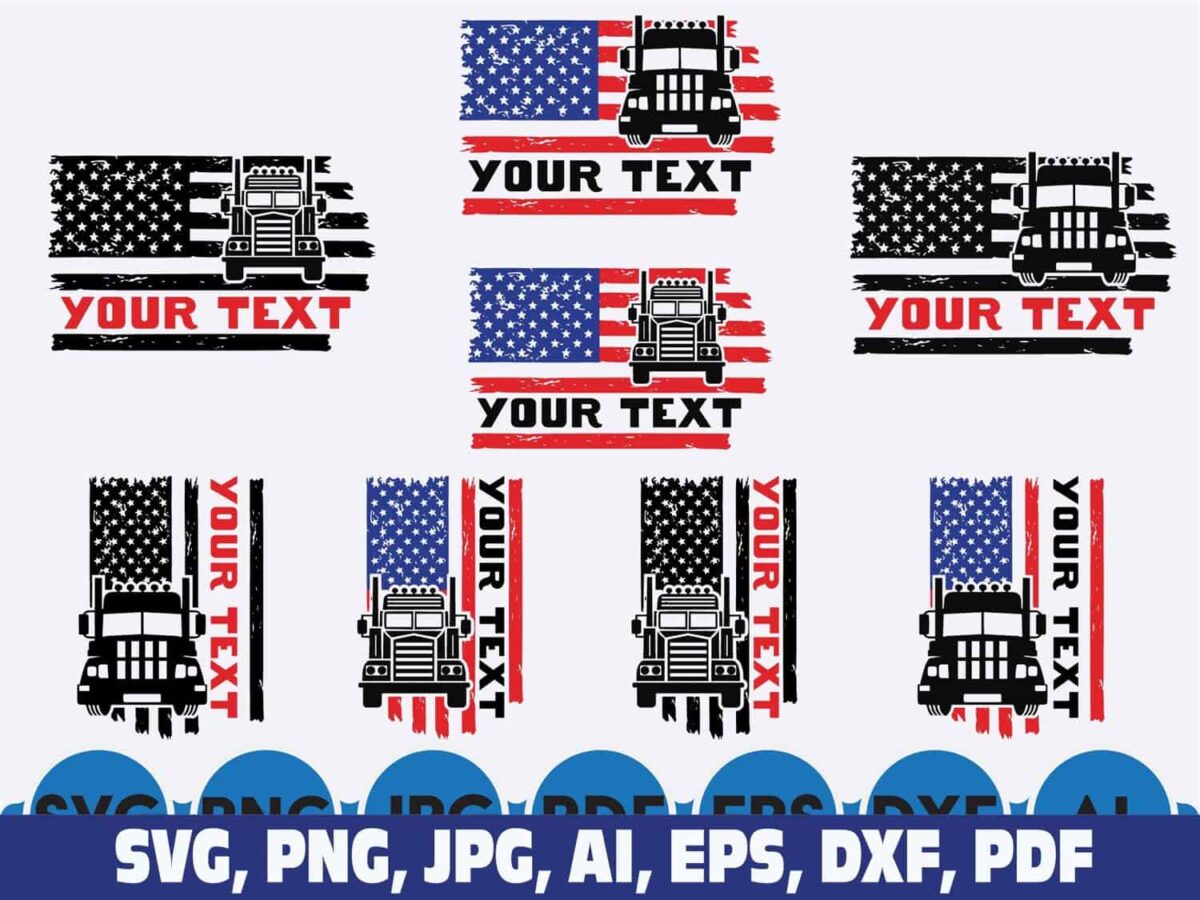 semi-truck-flag