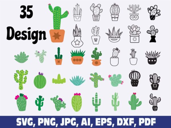 cactus-bundle-svg-png-dxfsucculent-svg-cutfilescactus-svgcactus-svg-files-for-cricut