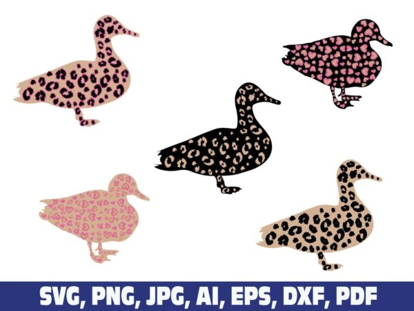 cheetah-print-duck