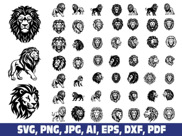 lion-head-svg