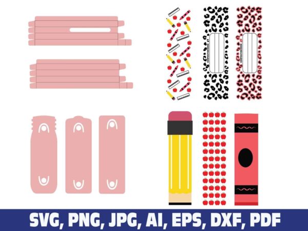 teacher-school-glitter-pen-wraps