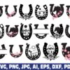 horseshoe-horse-shoe-desert-floral-svg