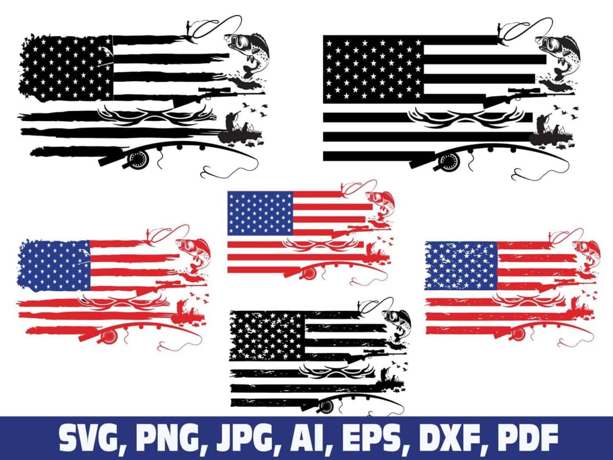 american-fishing-and-hunting-usa-flag