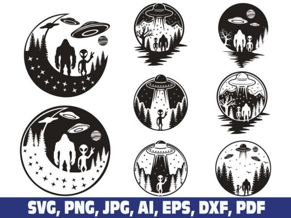 alien-under-the-moon-svg-alien-svg