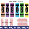 crayon-glitter-pen-wraps-teacher