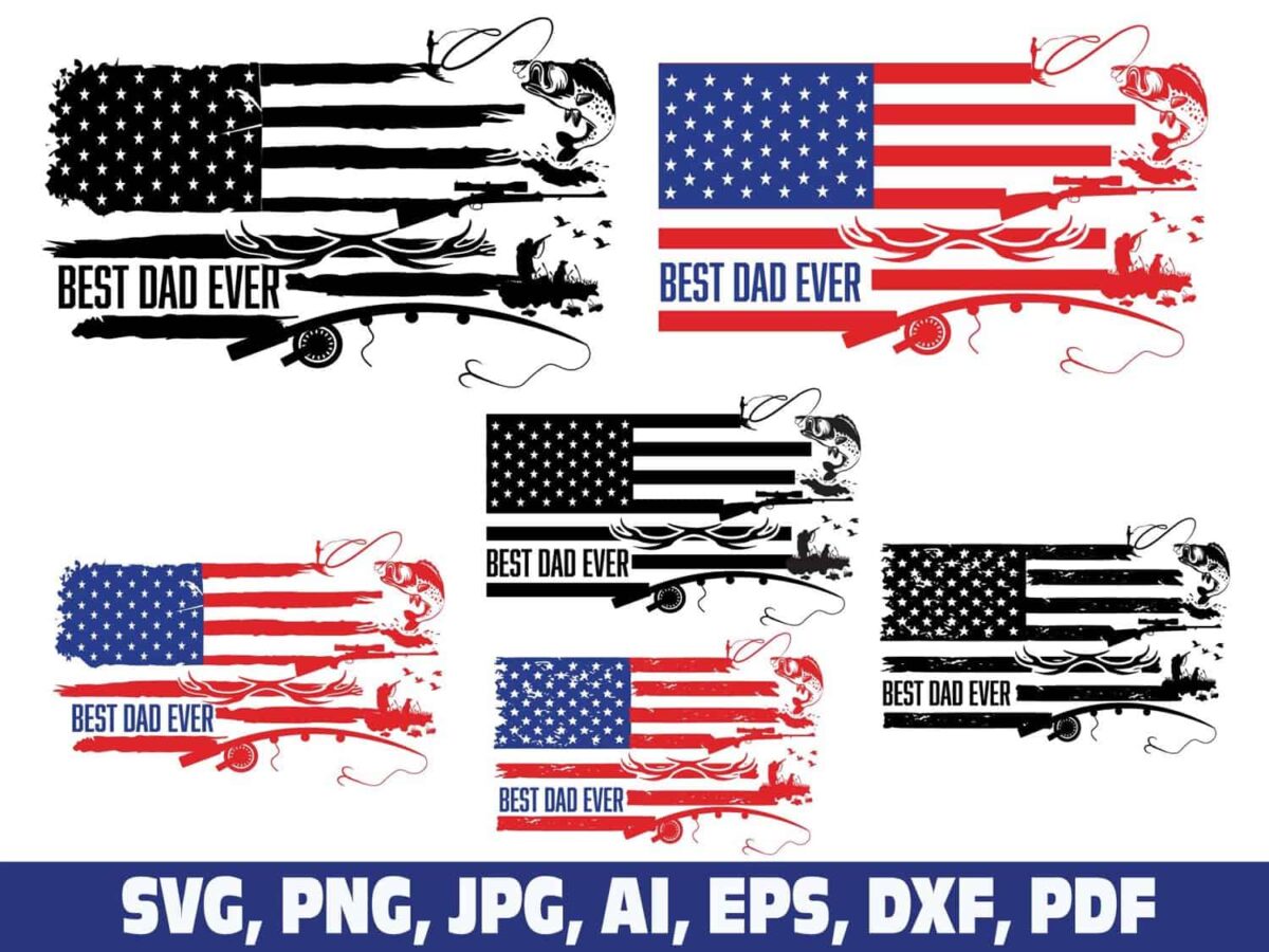 best-dad-ever-fishing-and-hunting-flag
