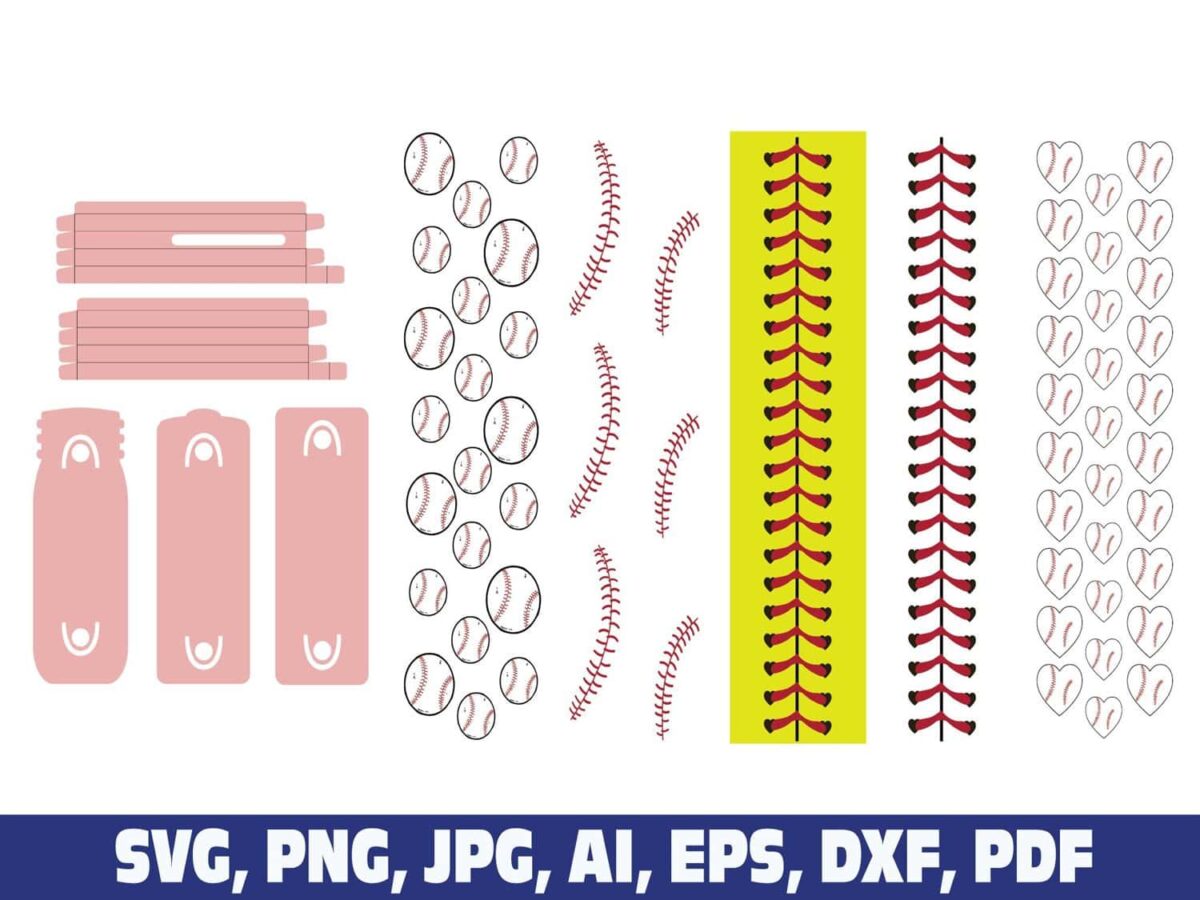 baseball-glitter-pen-wraps
