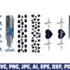 police-flag-glitter-pen-wraps