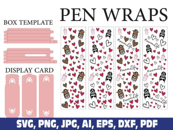 mom-life-glitter-pen-wraps