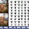 highland-cow-ornament-svg