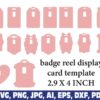 badge-reel-display-card-template
