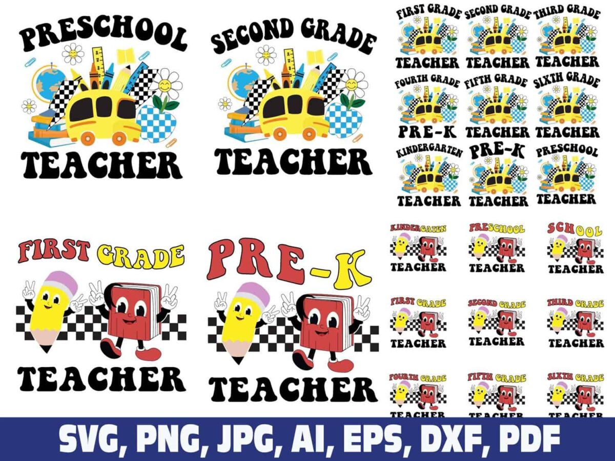 teacher-grade-school-classic-retro-svg