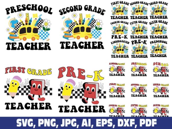 teacher-grade-school-classic-retro-svg