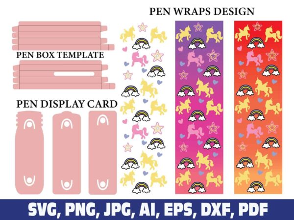 unicorn-glitter-pen-wraps-unicorn