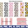 cow-print-glitter-pen-wraps