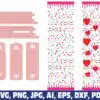 Donuts Drip Glitter Pen Wraps donuts-drip-glitter-pen-wraps