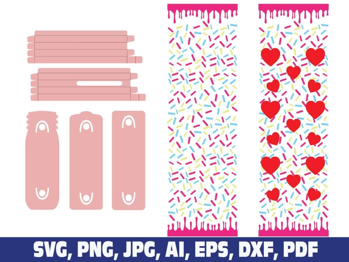 donuts-drip-glitter-pen-wraps