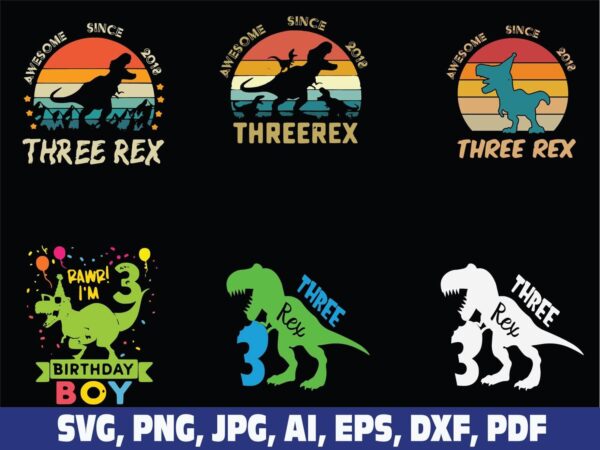 three-rex-3rd-birthday-dinosaur
