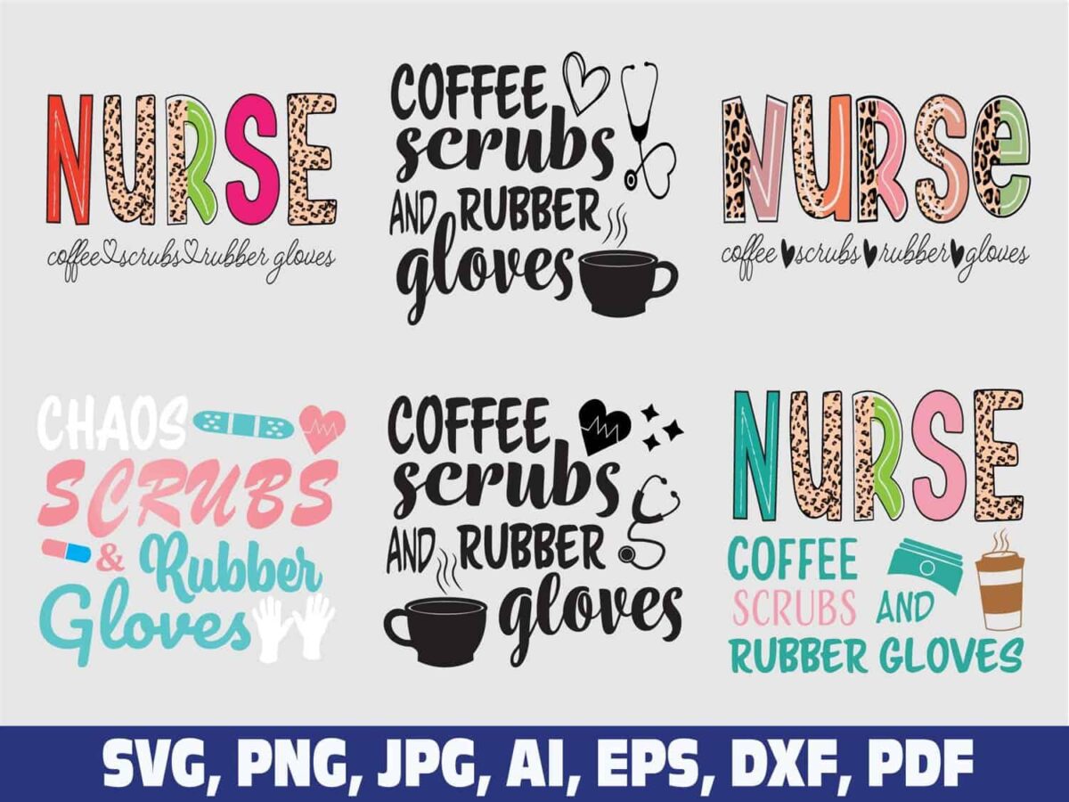nurse-coffee-scrubs-rubber-gloves