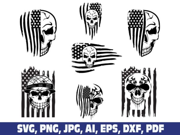 usa-skull-flag-tattered-distressed-svg
