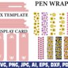sunflower-glitter-pen-wraps-leopard