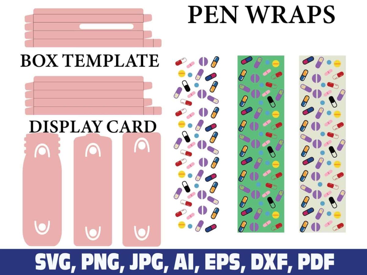 pills-glitter-pen-wraps-glitter-pen