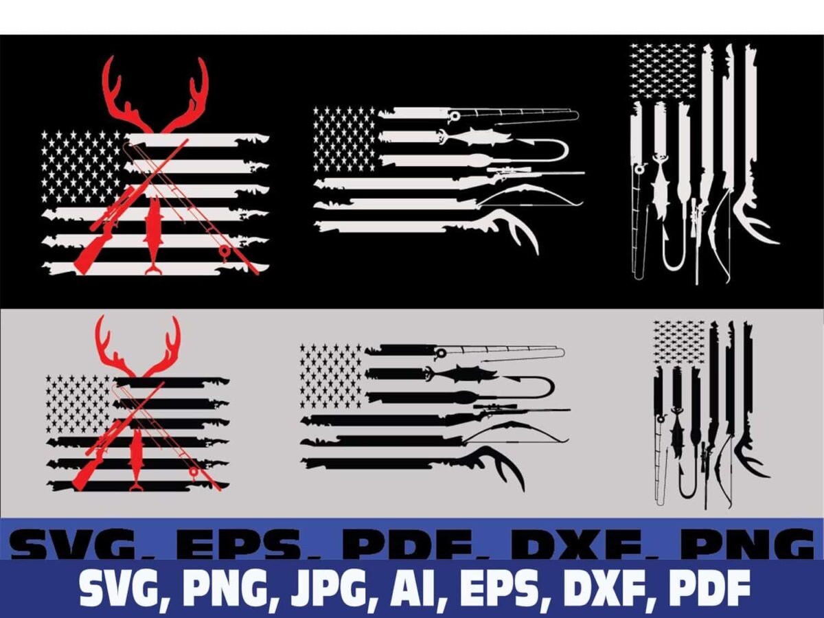 hunting-and-fishing-american-flag