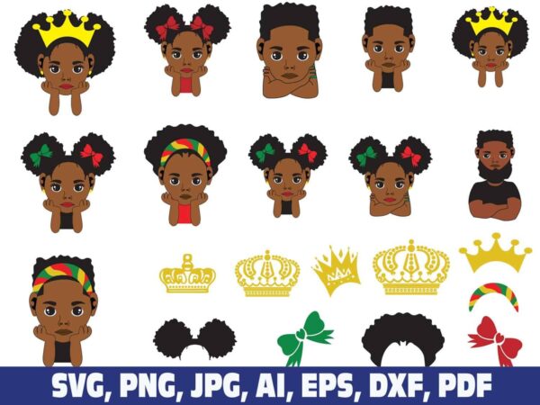 black-history-month-afro-girl-boy-svg