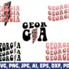 Retro Georgia Leopard Lightning Bolt Png retro-georgia-leopard-lightning-bolt-png
