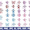 cancer-ribbon-your-text-name-frame-svg
