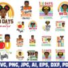 100-days-of-school-black-afro-girls-boys