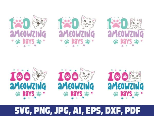 100-ameowzing-days-svg