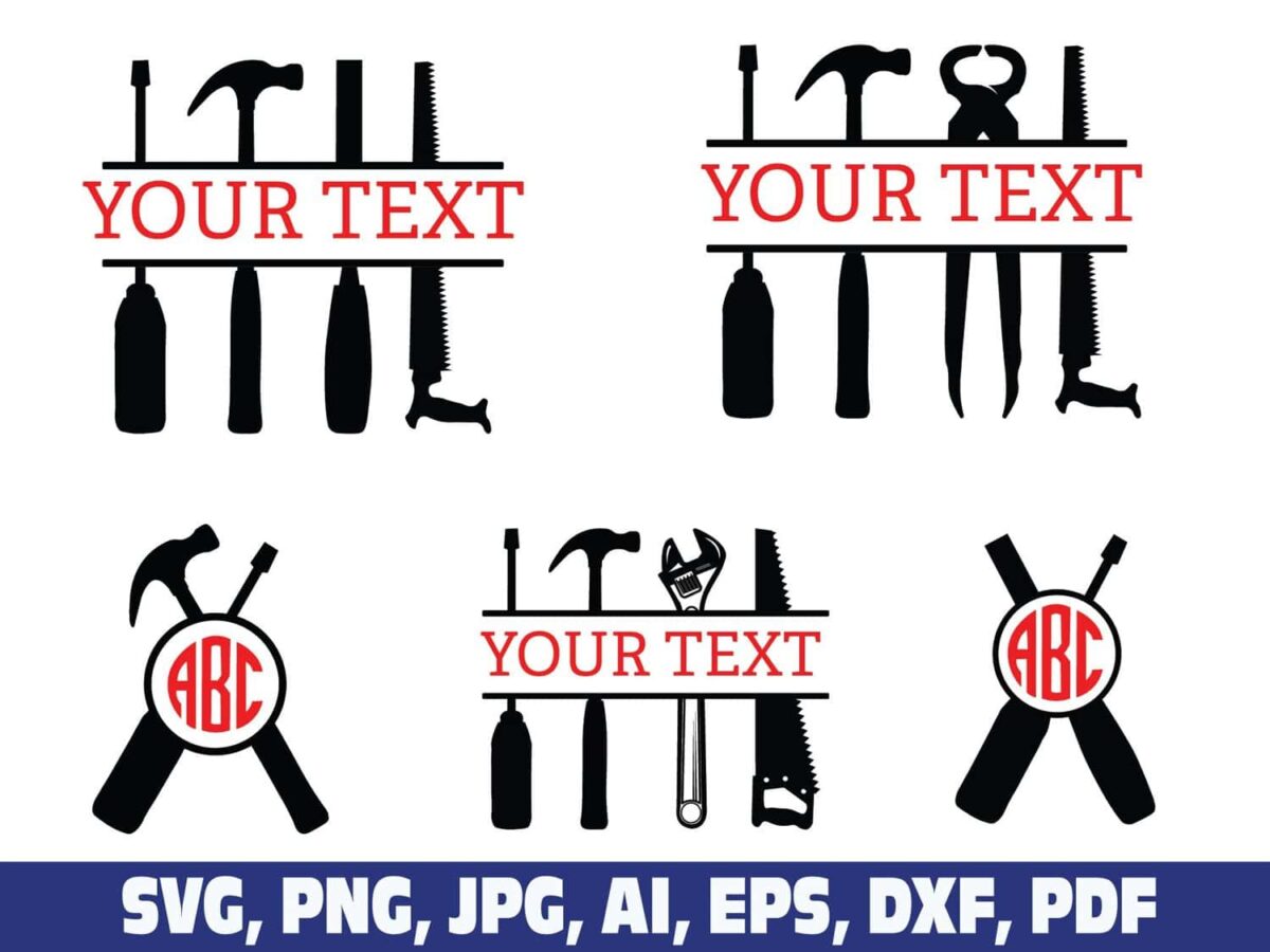 tools-monogram-split-name-frame