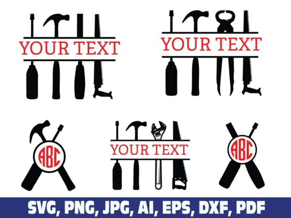 tools-monogram-split-name-frame