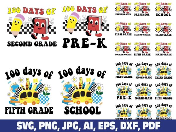 retro-vintage-100-days-of-school-svg-png
