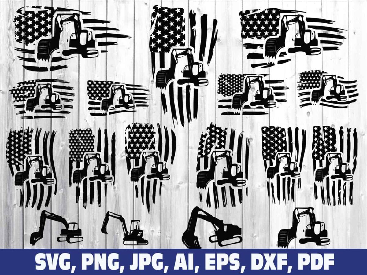 excavator-flag-bundle