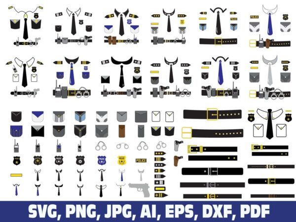 police-shirt-svg