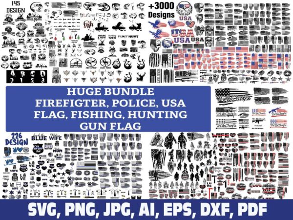 police-fierfighter-hunting-fishing-usa