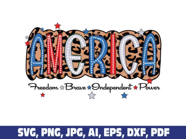 america-leopard-doodle-bright-png-svg