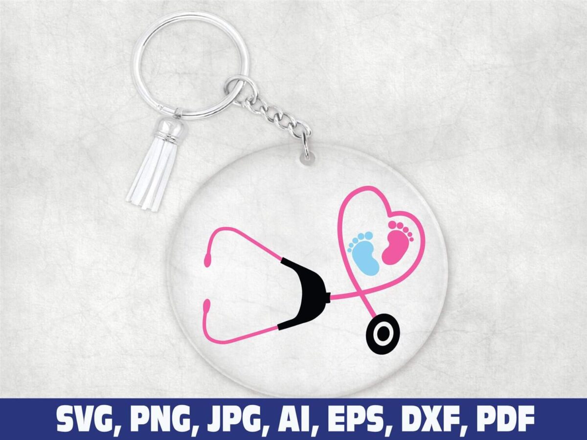 baby-feet-nurse-keychain