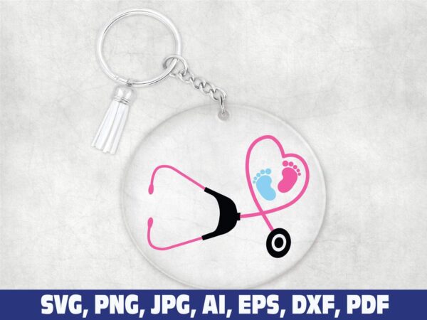 baby-feet-nurse-keychain