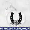 horse-shoe-flower-keychain
