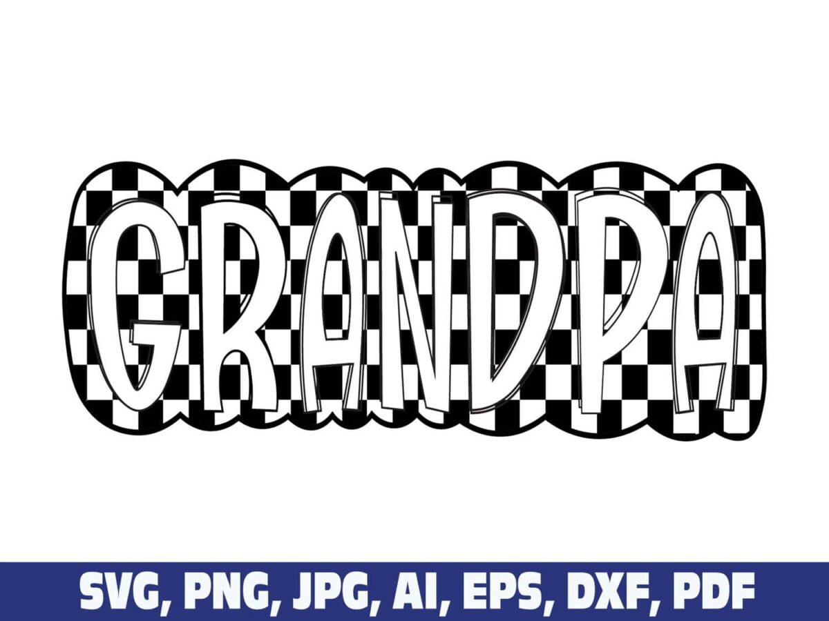 checkered-grandpa-doodle-father-day-png