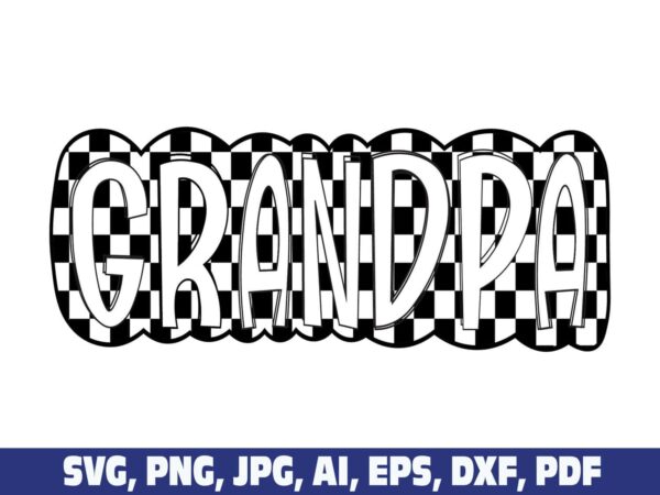 checkered-grandpa-doodle-father-day-png
