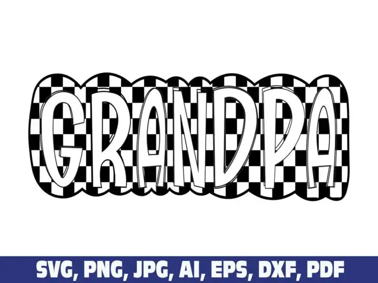 checkered-grandpa-doodle-father-day-png