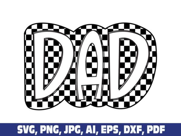 checkered-dad-doodle-father-day-png-svg