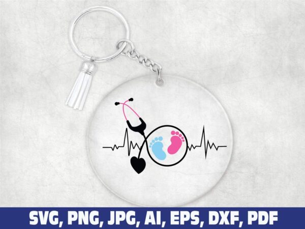 baby-feet-nurse-keychain