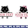 cat-split-monogram-frame