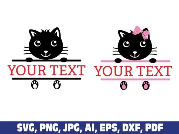 cat-split-monogram-frame
